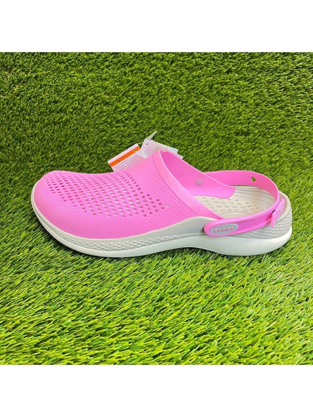 Crocs LiteRide 360 Clog Mens Size 13 Pink White Beach Outdoor Slip On Sandals